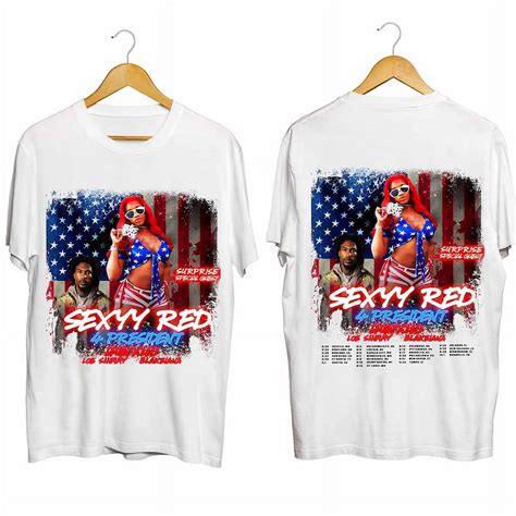 Sexyy Red Rap Tour 2024 Shirt 4 President 2024 Concert Shirt Sexyy