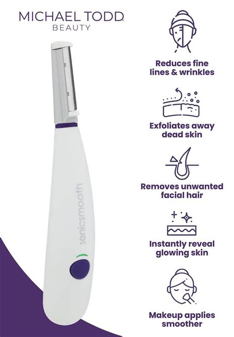 Michael Todd Beauty Sonicsmooth Dermaplaning Tool 2 In 1 Womens