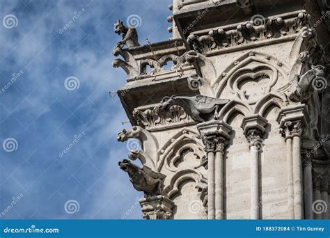 Chimera And Gargoyles From The Gallery Of Gargoyles And Chimeras Notre