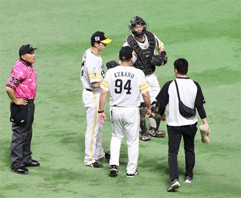 【ソフトバンク】先発の大関友久にアクシデントか 6回投球練習中に緊急降板 プロ野球写真ニュース 日刊スポーツ