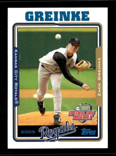 Zack Greinke Topps Opening Day Kansas City Royals Ebay