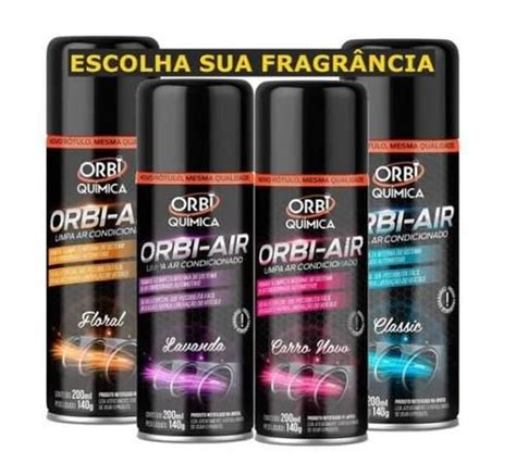 Limpa Ar Condicionado Automotivo Spray Higieniza O Orbi Air En