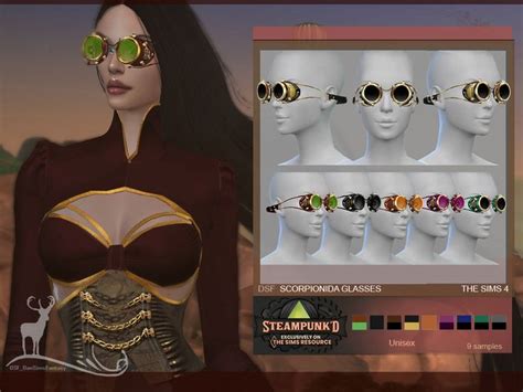 The Sims Resource DSF STEAMPUNKED SCORPIONIDA GLASSES Sims 4 Sims