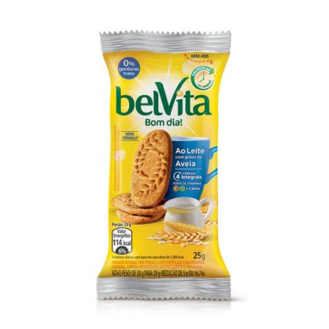 Biscoito Integral Leite Gr Os De Aveia Belvita Caixa G Unidades