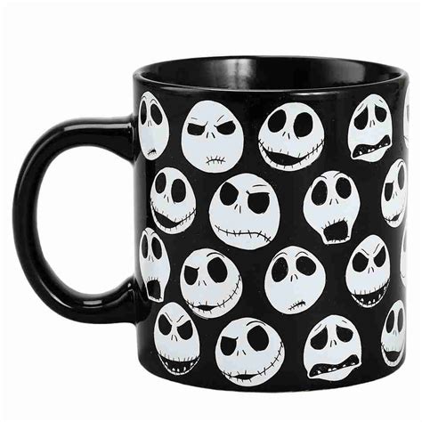 Nightmare Before Christmas Jack Skellington Facial Expressions Ceramic