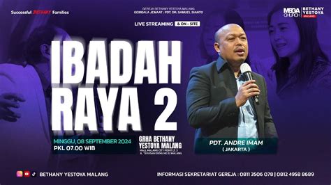 Ibadah Raya On Site Tatap Muka Gereja Bethany Yestoya September