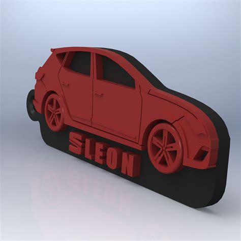 Descargar archivo STL Llavero Seat León Objeto para imprimir en 3D