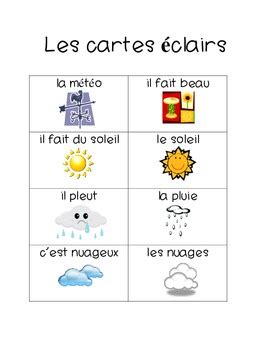 French Activity Pack The Weather Quel Temps Fait Il La M T O