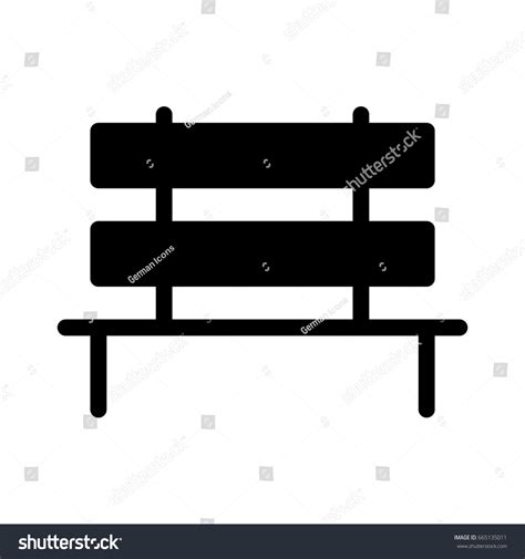 Park Bench Stock Vector Royalty Free 665135011 Shutterstock