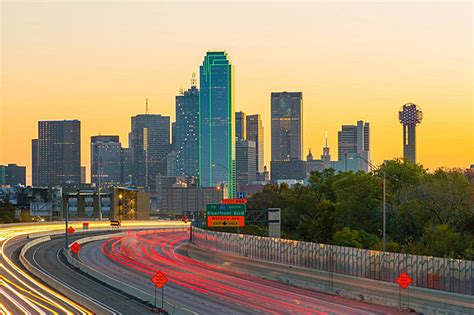 Dallas Downtown Skyline At Twilighttexas Tower Texas Place Photo