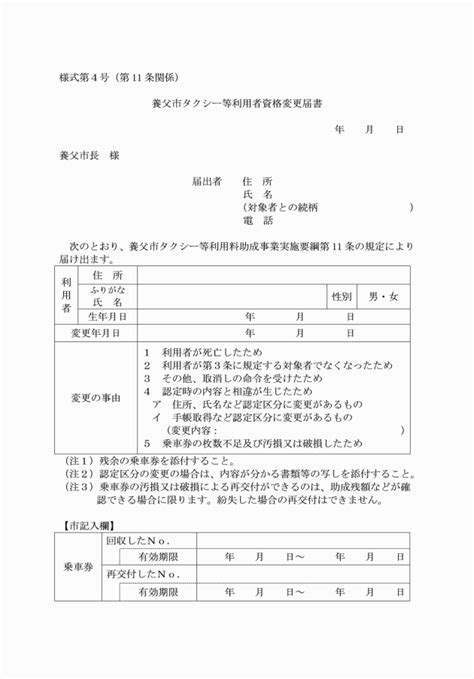 養父市タクシー等利用料助成事業実施要綱