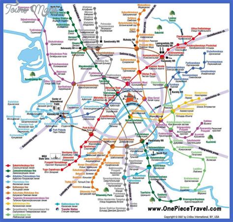 Moscow Map Tourist Attractions - ToursMaps.com