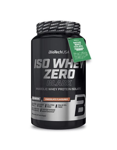 BioTech USA Iso Native Whey Zero Isolate Black Cy Supplements