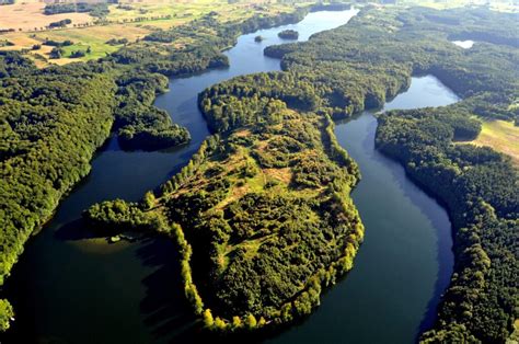 Drawsko See Drawa Fluss Kanufahren Segeln