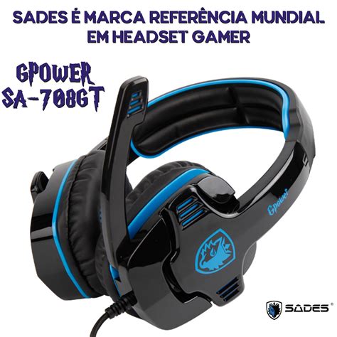 SADES SA708GT Gaming Headset For Xbox One PS4 PC Volume Controller