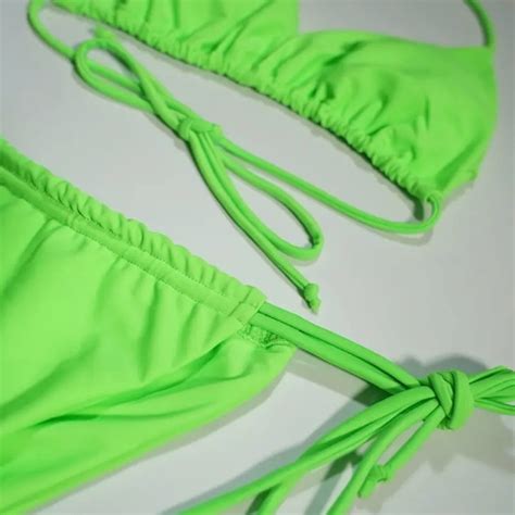 Swim Neon Green Stretchy Bikini Poshmark