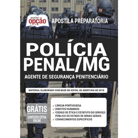 Apostila Polícia Penal Mg Agente Segurança Penitenciário em Promoção