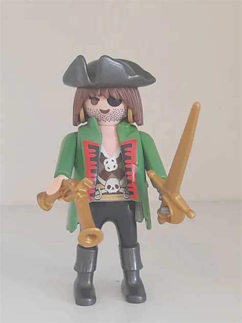 Playmobil Capitaine Pirate Pour Bateau Voilier Ile Tr Sor Mer Eur