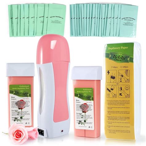 Amazon Roll On Wax Kit For Hair Removal Rose Soft Wax Roller Kit