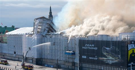 Copenhagens Old Stock Exchange Building Partly Collapses In Fire The