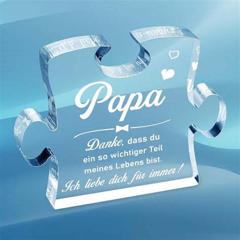 Papa Geschenk Acryl Puzzle Geschenke F R Papa Geburtstag Papa Geschenke