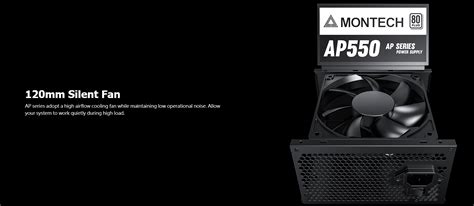 MONTECH AP550 / AP650 / AP750 80PLUS WHITE POWER SUPPLY (PSU) - 550W ...