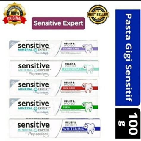 Jual Pepsodent Sensitive Expert Toothpaste 100gr Pasta Gigi Relief