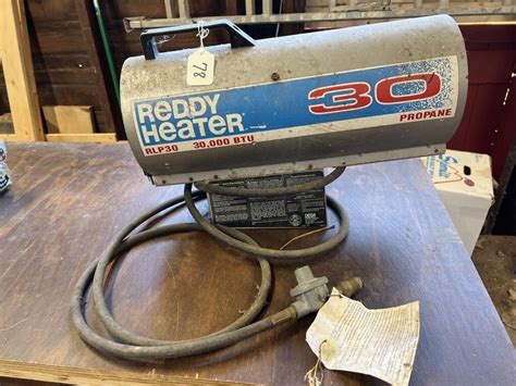 Reddy Heater 30,000 btu propane heater, untested | Live and Online Auctions on HiBid.com