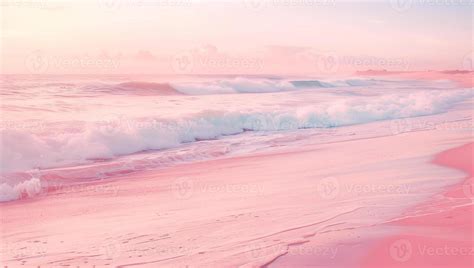 AI generated Pink beach pink sky pink sea 41286849 Stock Photo at Vecteezy