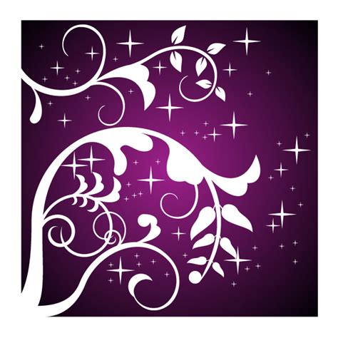 Purple Floral Design Royalty Free Stock Svg Vector