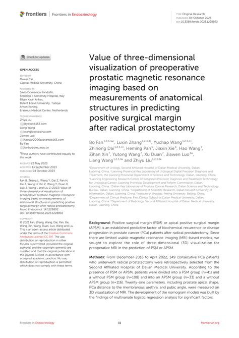 Pdf Value Of Three Dimensional Visualization Of Preoperative