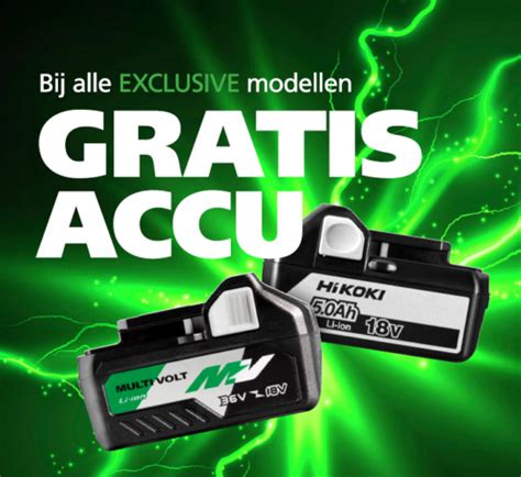 Hikoki Gratis Accu Actie T M September Exclusive Modellen