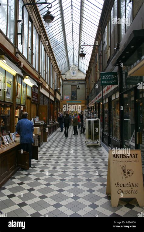 shopping mall  paris stock photo alamy