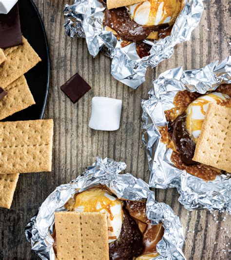 Salted Caramel Smores Foil Packs