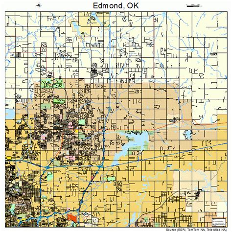 Edmond Oklahoma Street Map 4023200