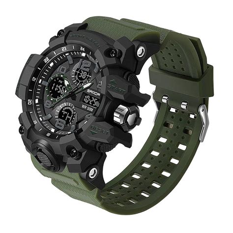 Ripley Reloj Sanda Hombre Deportivo 6021 Militar Dual Timer