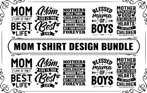 Mom T Shirt Design Bundle 20578500 Vector Art At Vecteezy