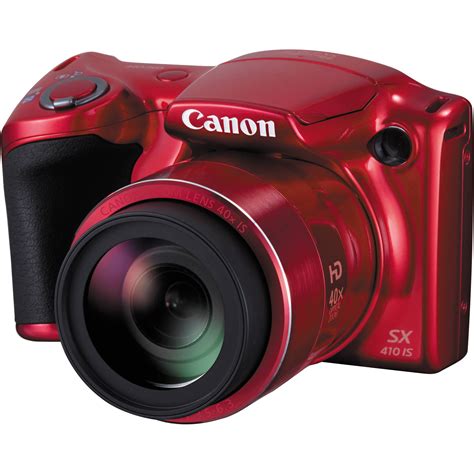 Canon PowerShot SX410 IS Digital Camera (Red) 0108C001 B&H Photo