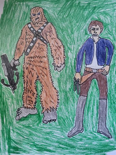 Chewbacca on Han Solo's side by Tjxen-Dlue on DeviantArt