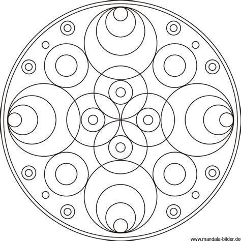 Mandala Malvorlage Mit Kreisen