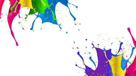 Holi Celebration Png Image Holi Paint Splash Celebration Border Holi