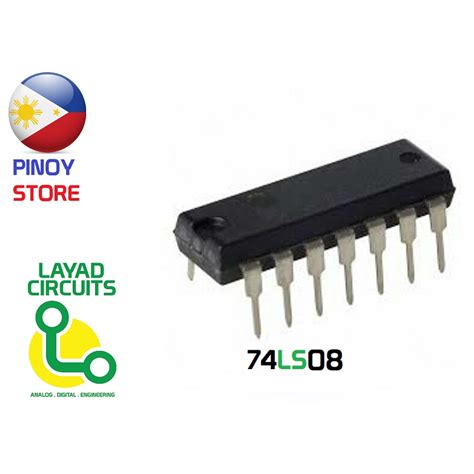 74LS08 AND Gate 7408 logic circuit IC gate Quad 14 pin digital integrated circuit | Shopee ...