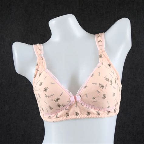 Push Up Cotton Nursing Maternity Bra Feeding Bras Wire Free Bow