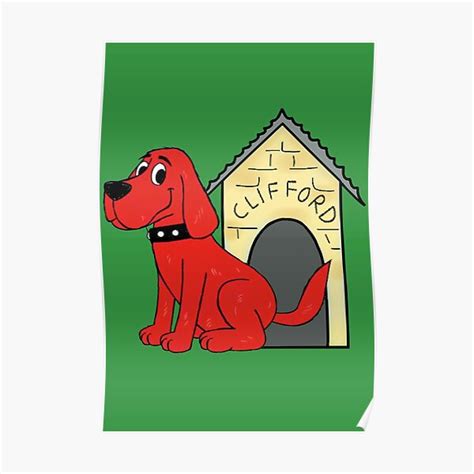 "Clifford the big red dog" Poster for Sale by merchyme | Redbubble