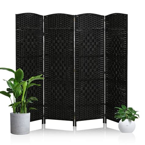 Buy 4 Panels Room Dividers 59ft Privacy Screen Wood Room Dividers And