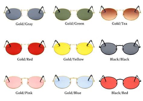 New Arrival 2020 Womens Sunglasses Retro Metal Oval Sunglasses