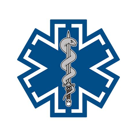 Tactical Star Of Life Blue Decal Paramedic EMT TEMS Rescue Sticker