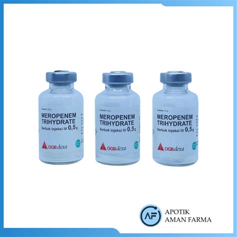 Meropenem Trihydrate Gram Per Vial Apotek Aman Farma