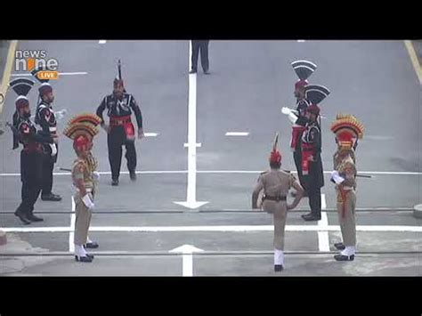 Beating Retreat Ceremony At Attari Wagah Border Ahead Of Independence