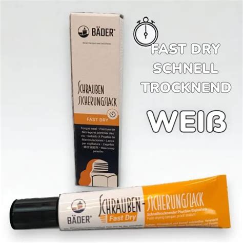 Schraubensicherungslack Wei Fast Dry Ml Tube